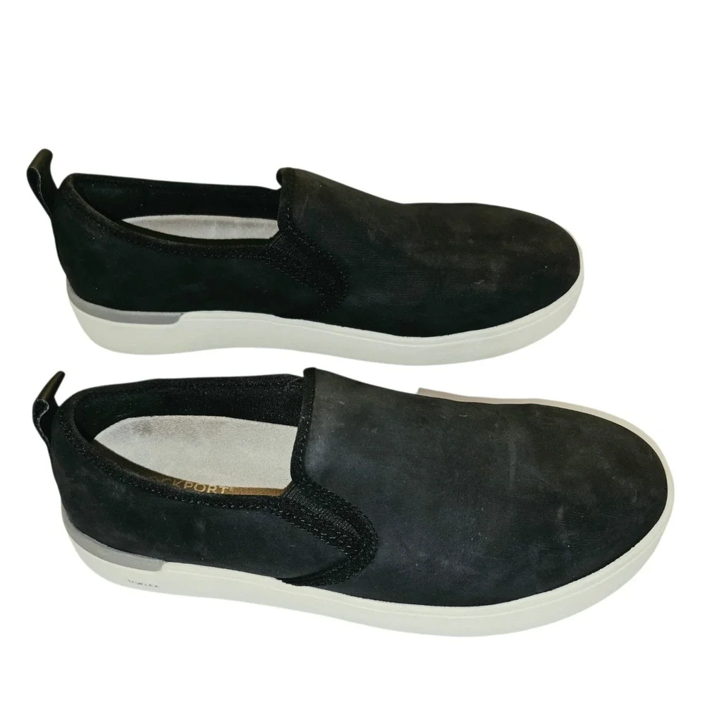 Rockport Works Womens RK643 Parissa Composite Toe Black Work Shoes Size 9.5